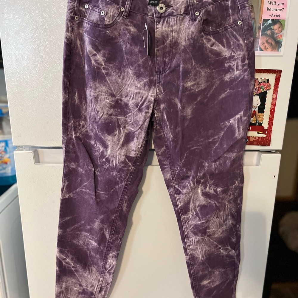 Chic‎ Purple Tie-Dye Pants